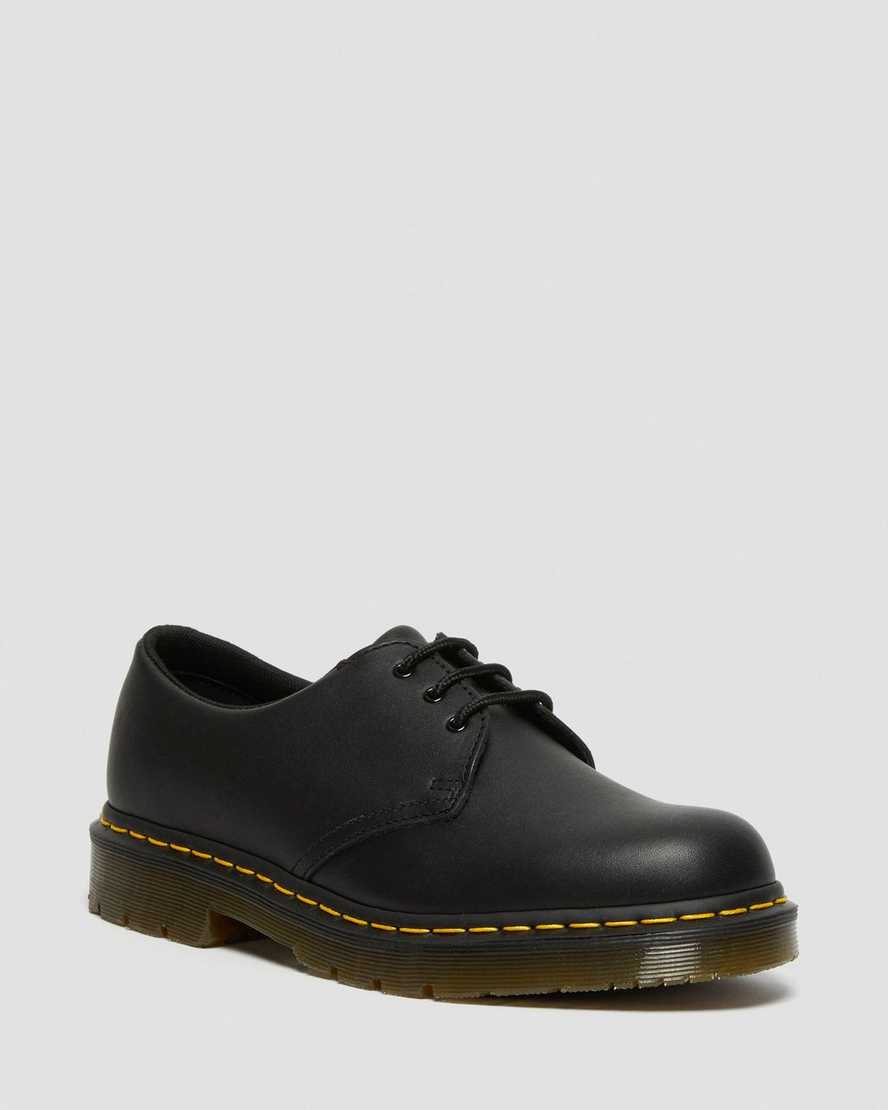 Dr Martens Oxford Shoes Men's 1461 Slip Resistant Leather Black | Malaysia 68901-QEMP